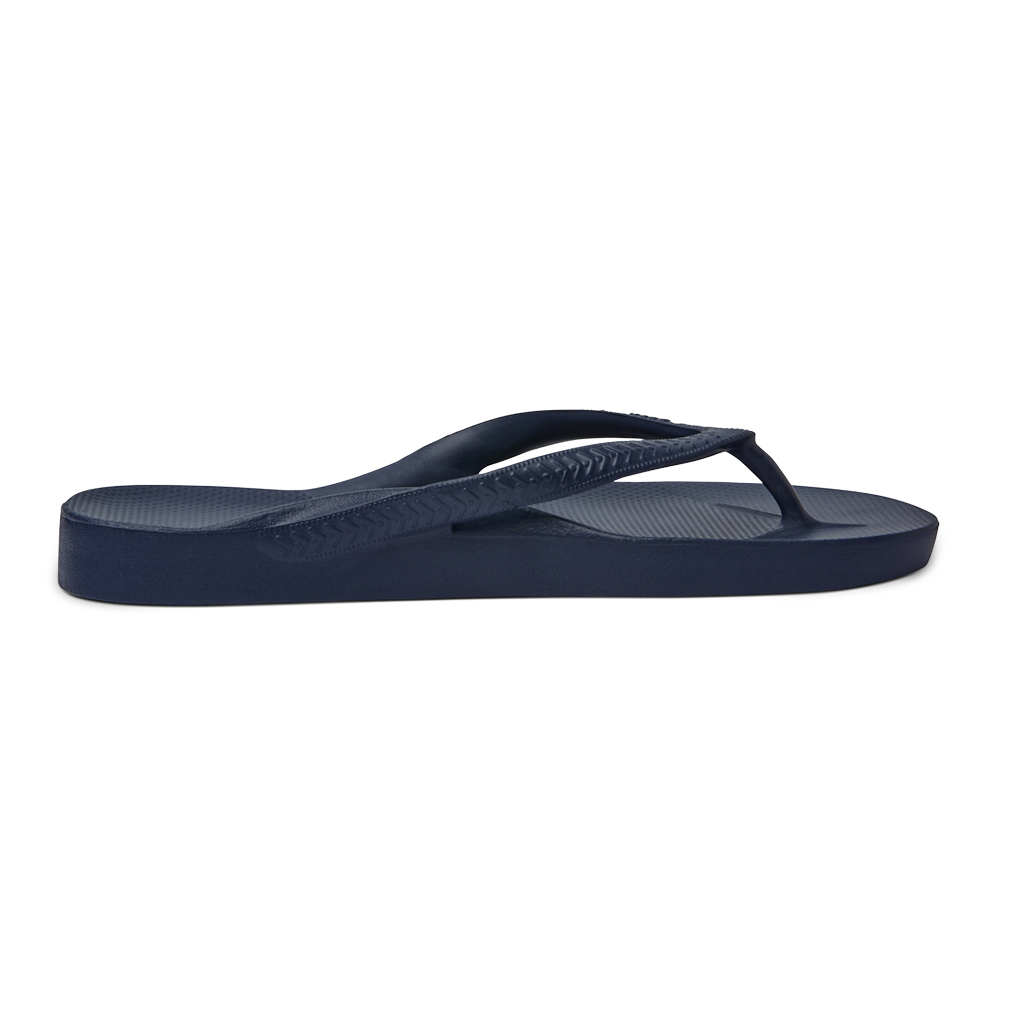 Navy Arch Support Thongs - Buderim Foot & Ankle