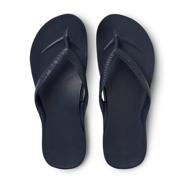Navy Arch Support Thongs