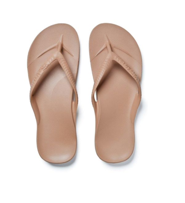 Tan Arch Support Thongs