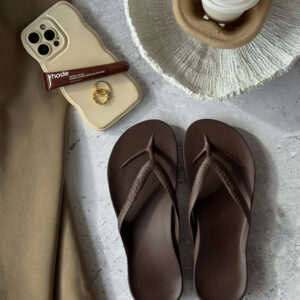 Brown Arch Support Thongs